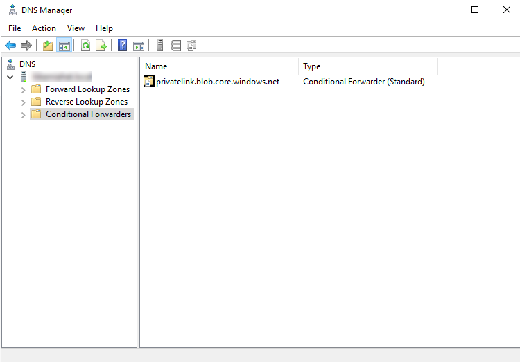 Conditional forwarder